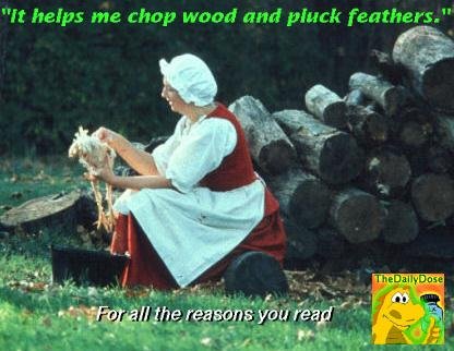 Eighteenth Century Farm Woman Endorses The Daily Dose