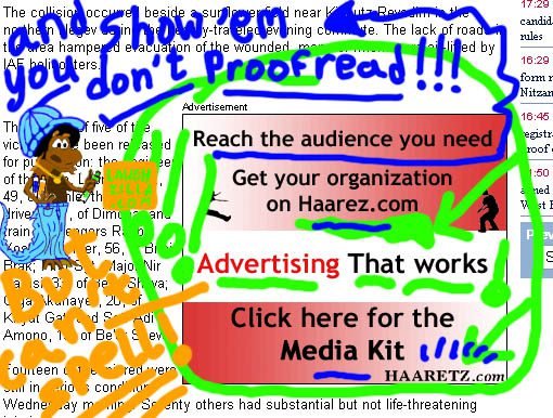 Haaretz Ad Screwup Haaretz Ad Screwup
