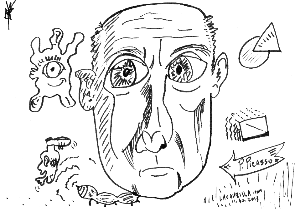 Pablo Picasso caricature from Nov. 30, 2013
