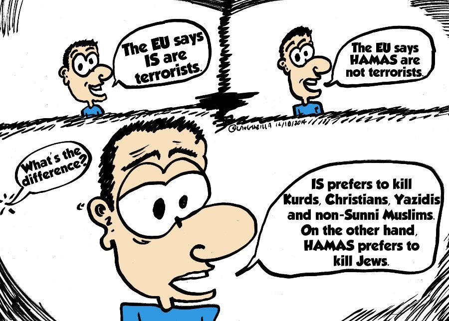 Hamas vs Islamic State editorial webcomic by laughzilla 2014 dec 18